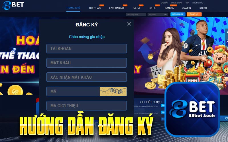 Đăng Ký 88Bet - Hướng Dẫn Đăng Ký Nhanh Chóng Nhất 2026
